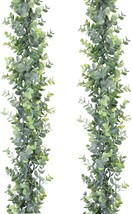 Dearhouse Faux Eucalyptus Garland Plant, 2 Pack Artificial Vines Hanging - £35.91 GBP
