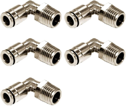 Beduan Brass BPL Push to Connect Air Fittings Elbow 1/2&quot; Tube OD X 1/2&quot; NPT Male - £28.76 GBP
