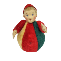 1988 STEIFF ROLY POLY CLOWN 0116/28 STUFFED ANIMAL PLUSH TOY GERMANY NEE... - $56.05