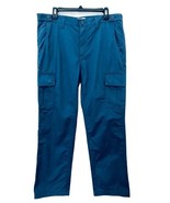 Rowm Mens Size 36x30 Blue Cargo Pocket Straight Leg Cotton Work Utility ... - €21,49 EUR