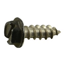 #8 x 1/2&quot; Black Painted 18-8 Stainless Steel Hex Washer Head Sheet Metal Screws - £10.82 GBP+