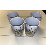 WALT DISNEY WORLD LAND PLASTIC CUP KIDS VTG MICKEY MOUSE SUPERWARE x4 Th... - $34.24 CAD