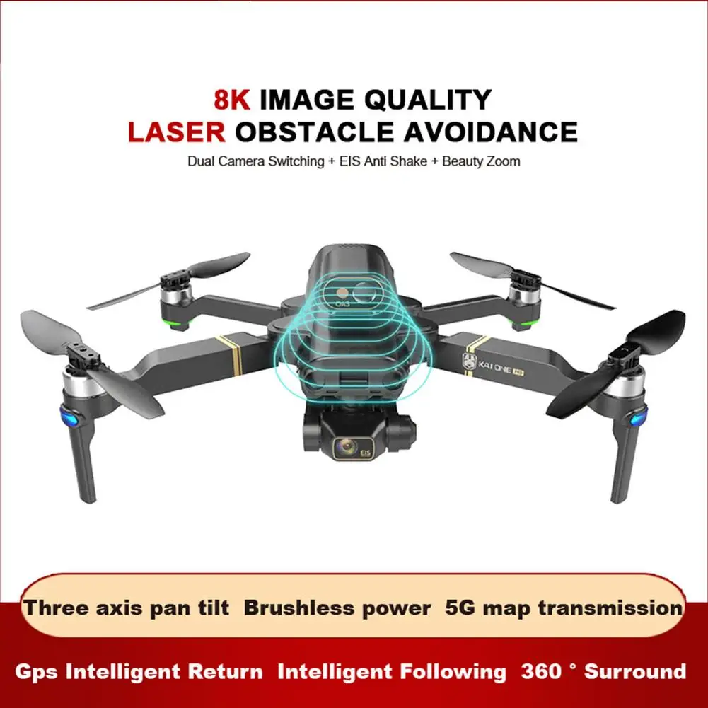 Mini RC Drone 8K Camera GPS 5G FPV 25min Flight Time Obstacle Avoidan - £218.64 GBP+