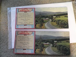 Lot of 2 Vintage Advertising Ink Blotters Vermont Roadway Print SA Wilso... - $461.33 MXN