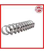 Durable 10 Piece Stainless Steel Hose Clamps - 1&quot; Adjustable Range, Wate... - $498.05 MXN