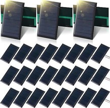 30 Pcs Small Solar Panels Mini Polycrystalline Solar Cells 5v 60ma Solar Epoxy P - £45.62 GBP