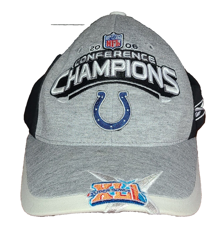 Vintage Indianapolis Colts Strap Hat 2006 NFL Super Bowl XLI Cap One Size. - $28.27