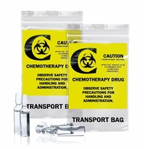 1000 Chemo Transfer Bags Clear 6 x 9 Zip Lock Printed Bags 6X9 - £130.63 GBP
