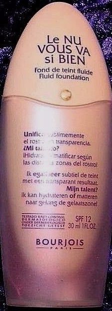 Bourjois Le Nu Vous Va Si Bien Fluid Cream Foundation SPF12 # 54 BEIGE PEAU - $9.90