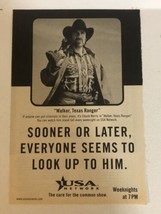 Walker Texas Ranger Tv Guide Vintage Print Ad Chuck Norris Tpa4 - £4.67 GBP