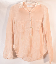 Velvet by Graham and Spencer Womens 100% Cotton Collared Shirt Pink P - $89.10