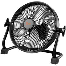 VEVOR 10" Rechargeable Battery Operated Camping Floor, Portable Outdoor Fan - $62.99