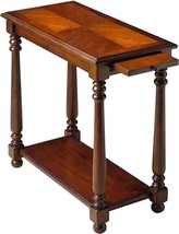 Side Table Antique Brass Plantation Cherry Distressed Olive Ash Burl Birch - £554.14 GBP