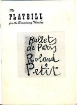 Playbill Ballets de Paris Roland Petit Leslie Caron &amp; Colette Marchand  ... - £21.77 GBP