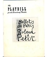 Playbill Ballets de Paris Roland Petit Leslie Caron &amp; Colette Marchand  ... - £21.94 GBP