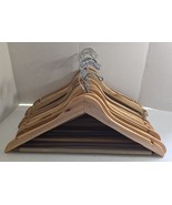 18 Vintage Wooden Assorted Clothing Clothes Hangers Closet Organization - $39.39 CAD