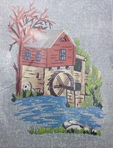 Vogart By the Brook Watermill Water Wheel 11 x 14 in Crewel Kit 880A - $19.26