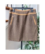 Bob Timberlake Women Brown Polyester Straight Pencil Casual Knee Length ... - $454.01 MXN