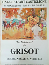 Grisot – Original Exhibition Poster – Gallery Castiglione - Rare – Poster 1978 - £114.72 GBP