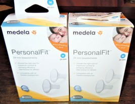 2 Pack Medela PersonalFit 24 mm Medium Breastshields 2x2 Breast Shields ... - $29.69