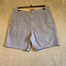 Chaps Mens Performance Stretch Flat Front Shorts Blue Size 36 - $10.89