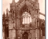 RPPC Melrose Abbey South Trancept Melrose Scotland UNP Postcard W21 - $9.85