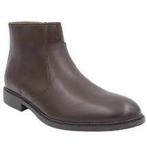 Alfani Men Liam Side Zip Dress Boots Size US 11.5M Espresso Brown Faux L... - $22.80