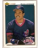 reggie jefferson Signed Autographed card 1992 Upper Deck - $10.08