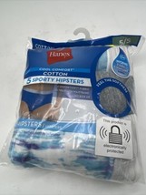 SZ 5 Small Hanes Cool Comfort Cotton Sporty 5 Hipsters Women COMBINESHIP - $6.99