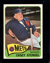 1965 Topps #187 Casey Stengel Vg+ Mets Mg Hof - £10.60 GBP