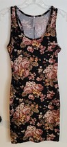 Womens S? MOA Black with Multicolor Floral Print Tank Sundress Sun Dress - $10.89