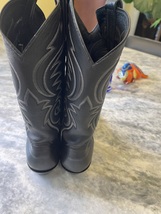 Sanders Handcrafted in Mexico all leather Cowboy boots in Black men’s 9.5 D image 2