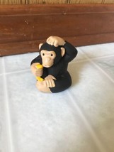 Fisher Price Little People Zoo Circus Monkey with Banana Brown - £10.12 GBP