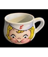 1998 Campbell&#39;s Kids Soup Mug Bowl Cup Blonde Little Girl - Face On One ... - $11.29
