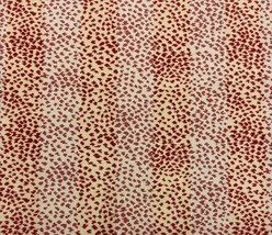 Cowtan &amp; Tout Malabar Coral Red Animal Stripe Velvet Exclusive Fabric Remnants - £63.07 GBP+