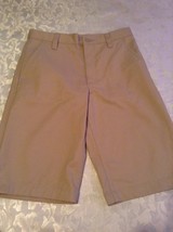 Boys Size 12 Regular Old Navy shorts uniform flat front bermuda khaki  - $13.99