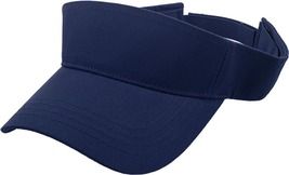 NAVY Sun Visor Plain Hat Sports Cap Golf Tennis New Adjustable Men Women - $17.99