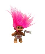 Russ Berrie Troll Doll 2 in Tall Pink Sparkle Hair 18457 1993 diaper Hap... - £6.95 GBP