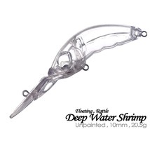 20PCS 10cm 10.5g Deepwater Shrimp Crankbait Unpainted Blank Fishing Lure... - $15.90