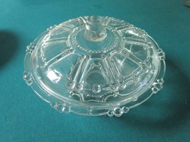 KIG Indonesia Glass COVERED CANDY DISH BOWL - 5 1/2 X 6 1/2 - £50.31 GBP