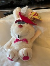 1983 Spearhead Yellow Bunny Rabbit Puppet Plush 11&quot; Full Body with tag - $11.88