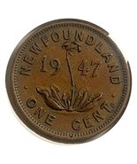 1947 Canada Newfoundland Small Cent Coin Penny VF - $5.92 CAD