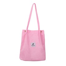 Corduroy Bag Handbags for Women Shoulder Bags Female Soft Environmental Storage  - £5.97 GBP
