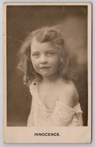 Sweet Girl Face of Innocence RPPC 1907 Yates Center Kansas Postcard A26 - £4.73 GBP
