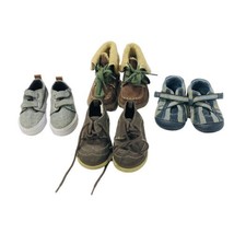 Lot of 4 Toddler Boys Shoes Sneaker Boots Size 4-5 Stride Rite Koala Cat Jack - £19.69 GBP