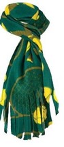 Tenis Fleece Scarf - Green - £7.80 GBP