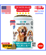 Dog Calming Treats 120 Natural Soft Chews - Stress Anxiety &amp; Relaxation ... - $23.36