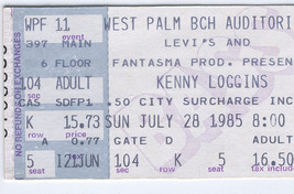 KENNY LOGGINS 1985 Ticket Stub West Palm Beach Aud Fantasma Productions - £7.64 GBP