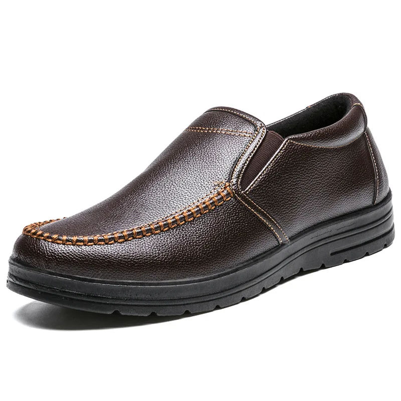 New Arrival Genuine Leather Shoes Men Loafers Soft Comfortable Mens Busi... - $44.09
