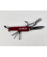 Doral Cigarettes Mulit-tool pocket knife red perfect condition Advertising - £17.88 GBP